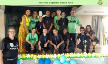 APAE Franca &eacute; campe&atilde; no Festival Regional Nossa Arte 