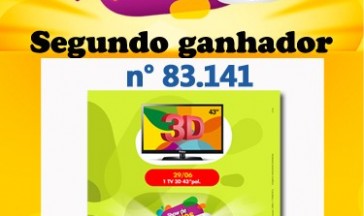Segundo Ganhador Show de Pr&ecirc;mios da APAE